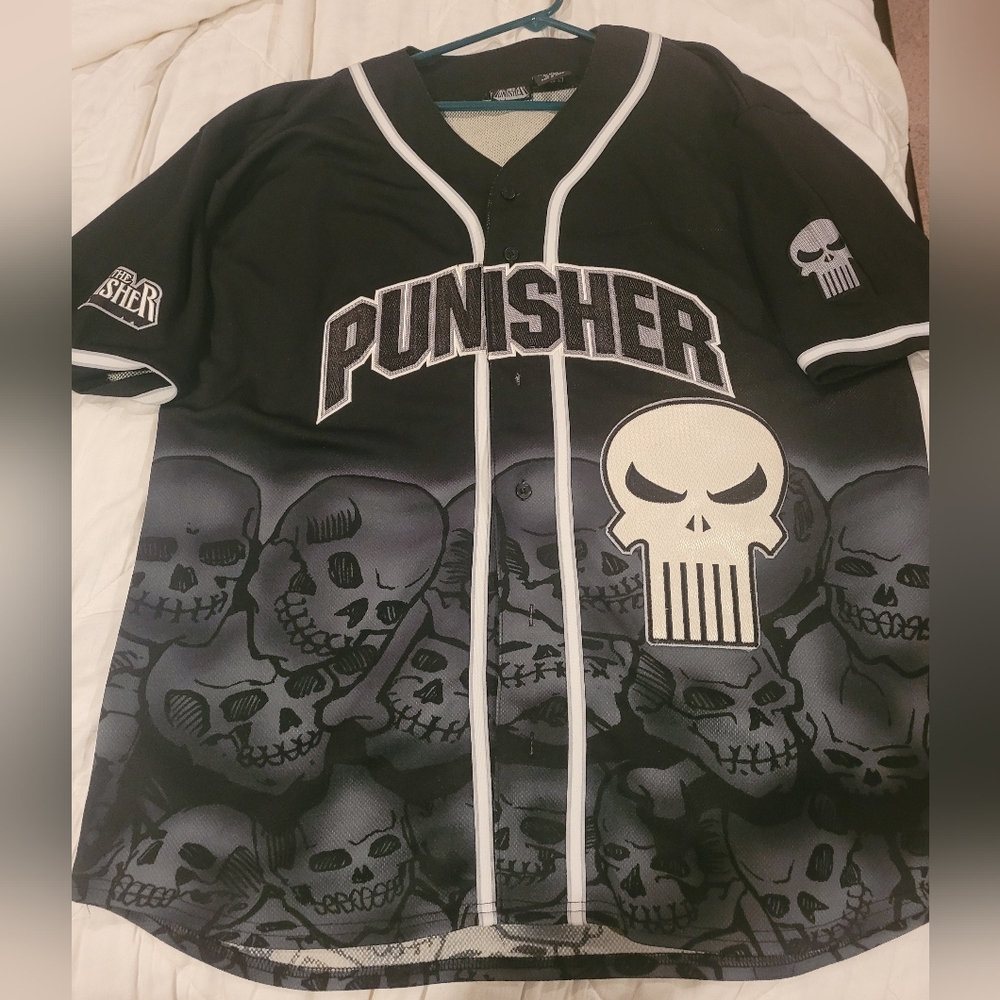 The Punisher Button Up Jersey